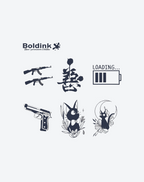 6 Bögen kleine Tattoo Kombination 11