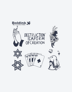 6 Sheets small tattoo Combination 12