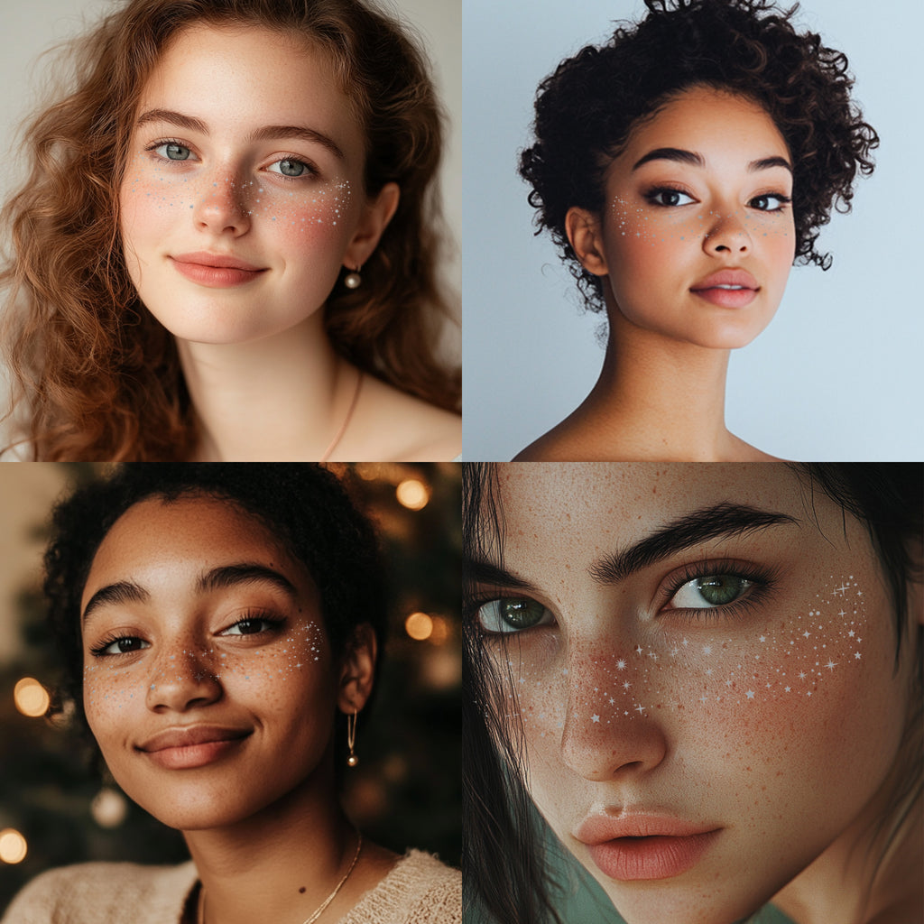 10pcs Silver Freckles Makeup Patch