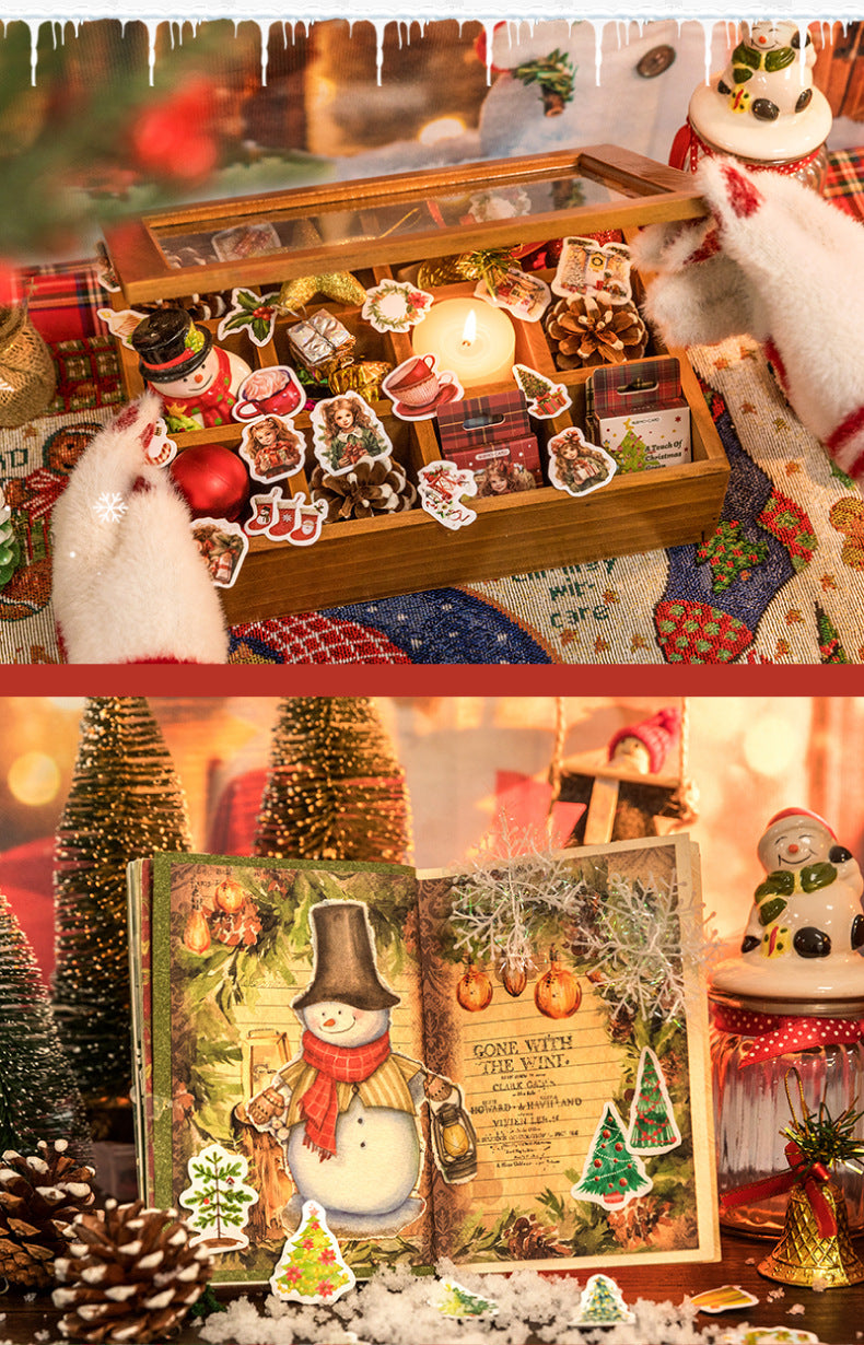 Rustic Holiday Charm Sticker Box