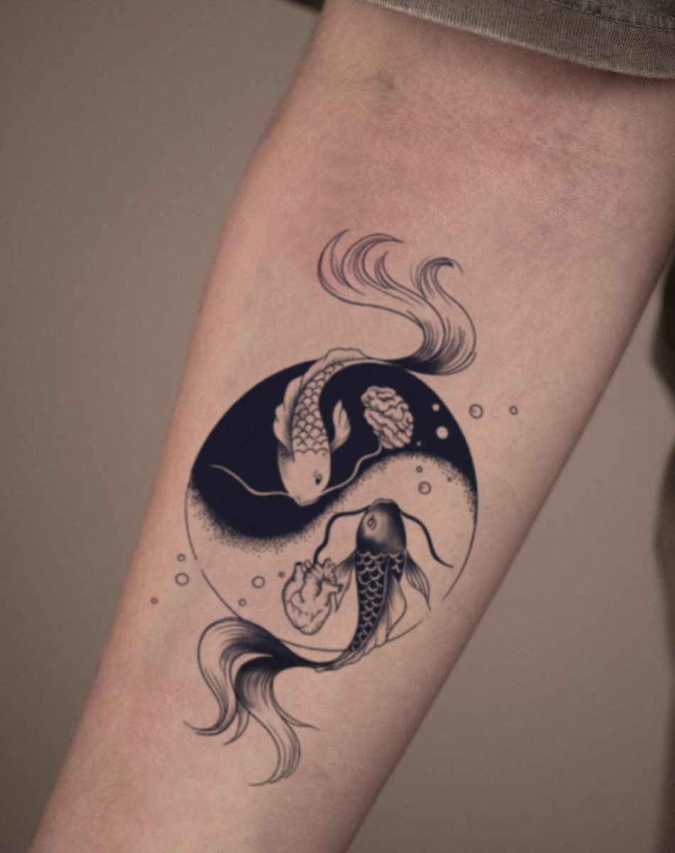 Pisces Koi Tattoo Ideas That Bring Good Luck