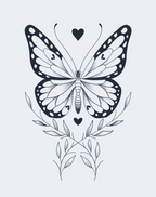 The Ethereal Heart Temporary Tattoo - Dreamy Art