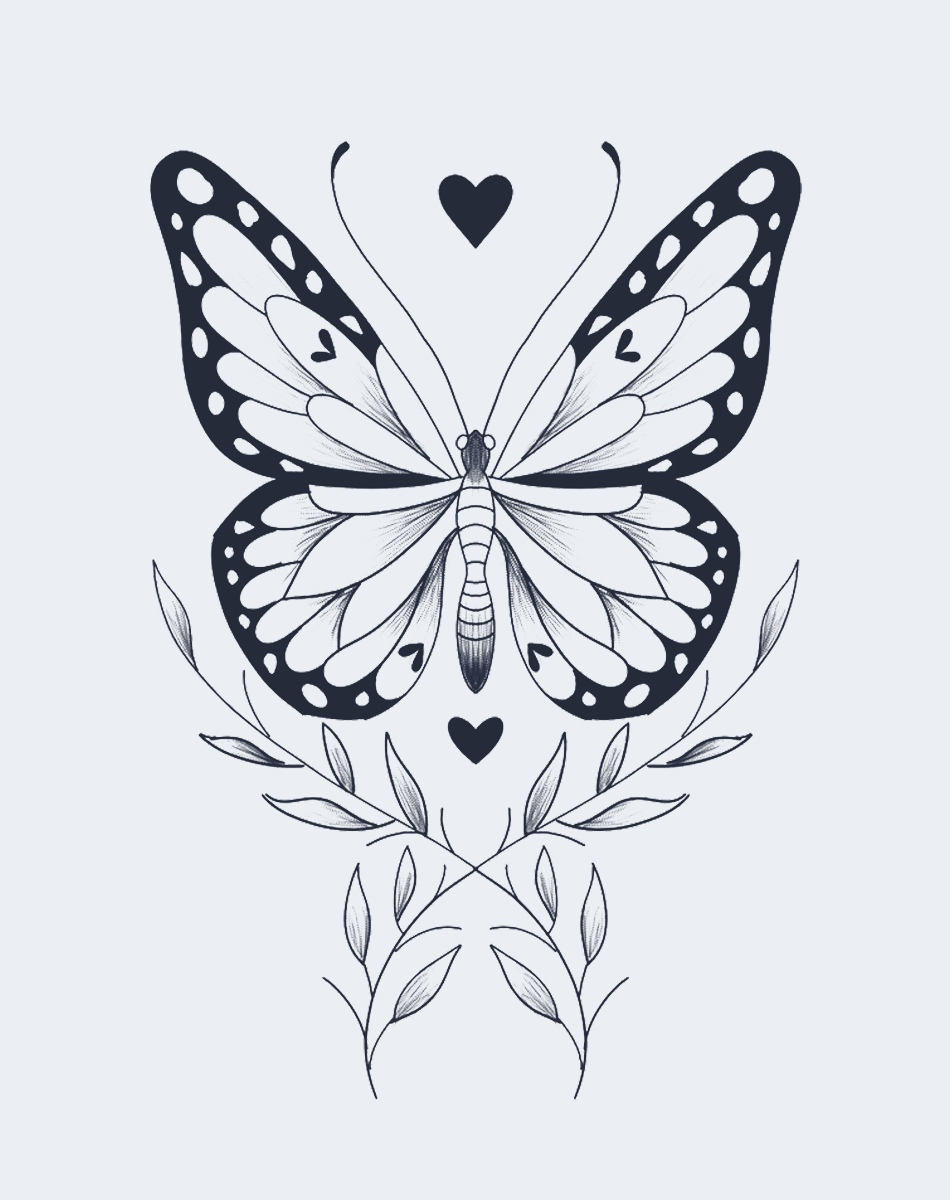 The Ethereal Heart Temporary Tattoo - Dreamy Art
