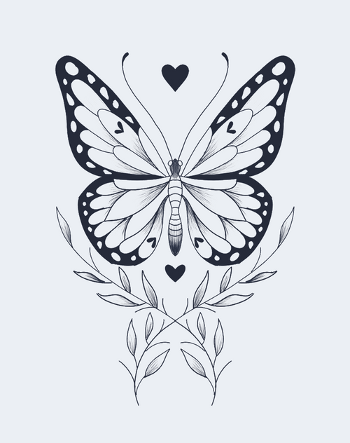 The Ethereal Heart Temporary Tattoo - Dreamy Art