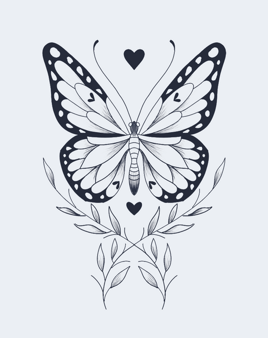 The Ethereal Heart Temporary Tattoo - Dreamy Art