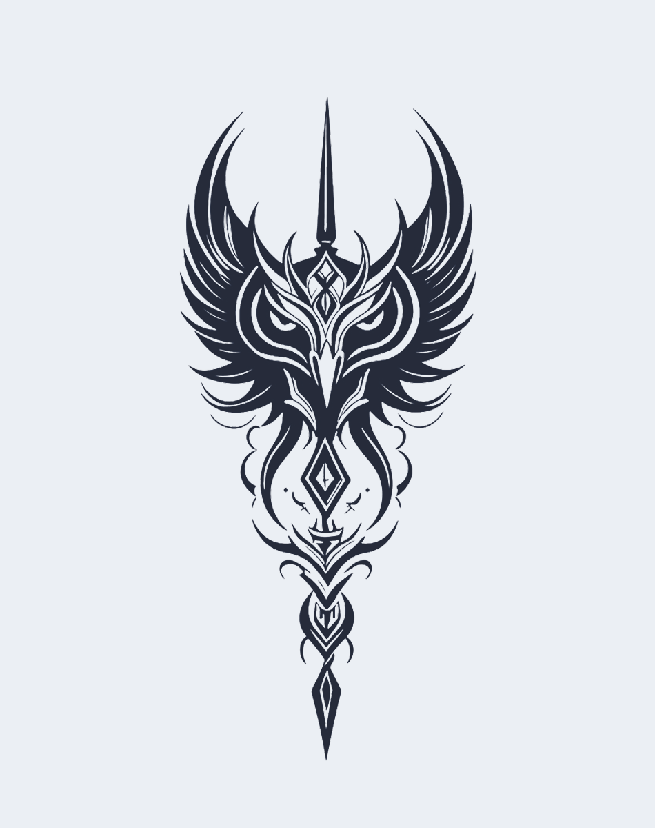 The Aegis Owl Temporary Tattoo - Protection Art