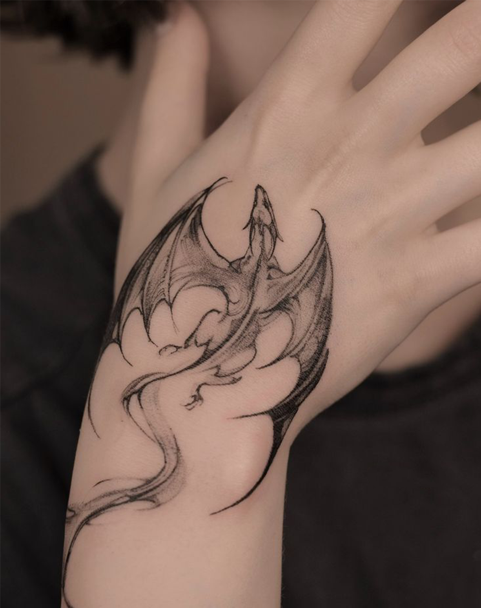 The Mythic Dragon Tattoo Stickers for Bold Style