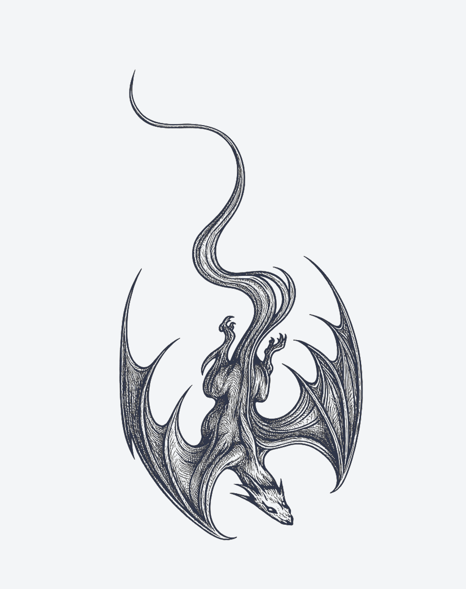 The Mythic Dragon Temporary Tattoos – Fierce & Legendary