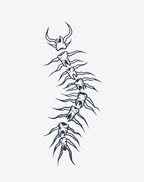 The Spine of Vengeance Temporary Tattoos – Bold & Edgy