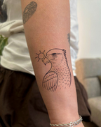 Sun-Kissed Sentinel Tattoo Stickers for Sunny Style