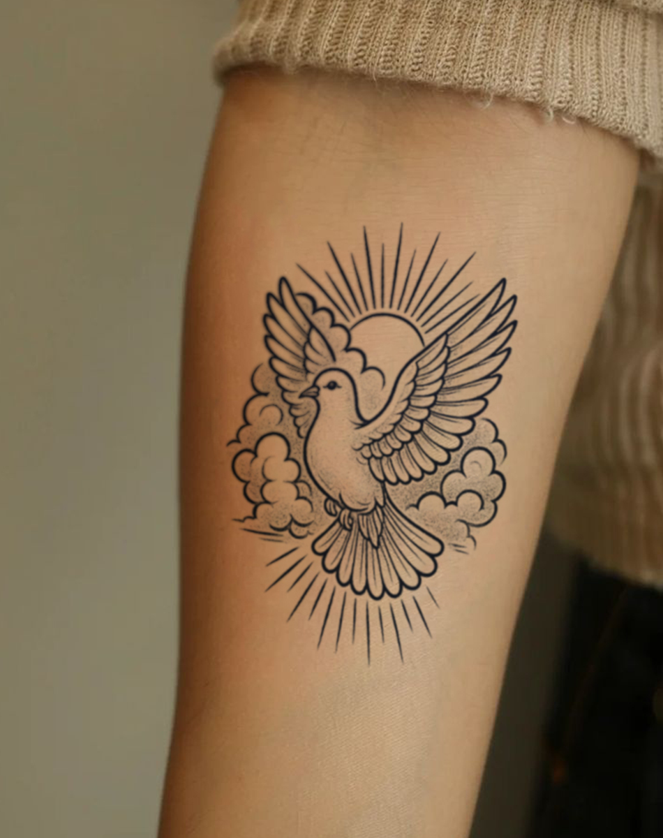 Holy Radiance Tattoo Stickers for Luminous Style