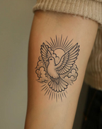 Holy Radiance Tattoo Stickers for Luminous Style