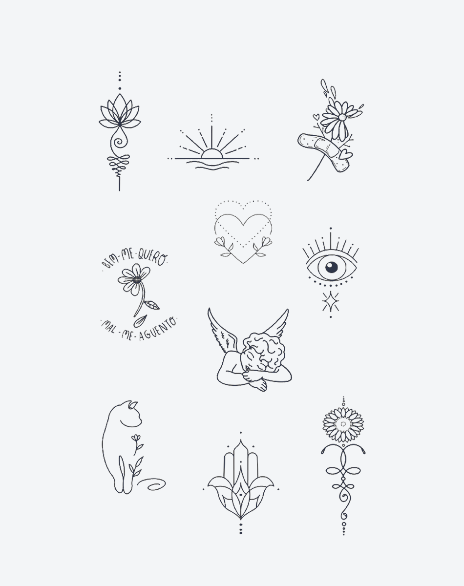 The Sunbeam Set Temporary Tattoos – Bright & Cheerful