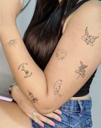 The Sunbeam Set Tattoo Stickers for Radiant Style