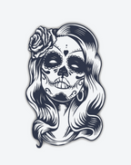 Calavera Elegance Temporary Tattoos – Chic & Festive