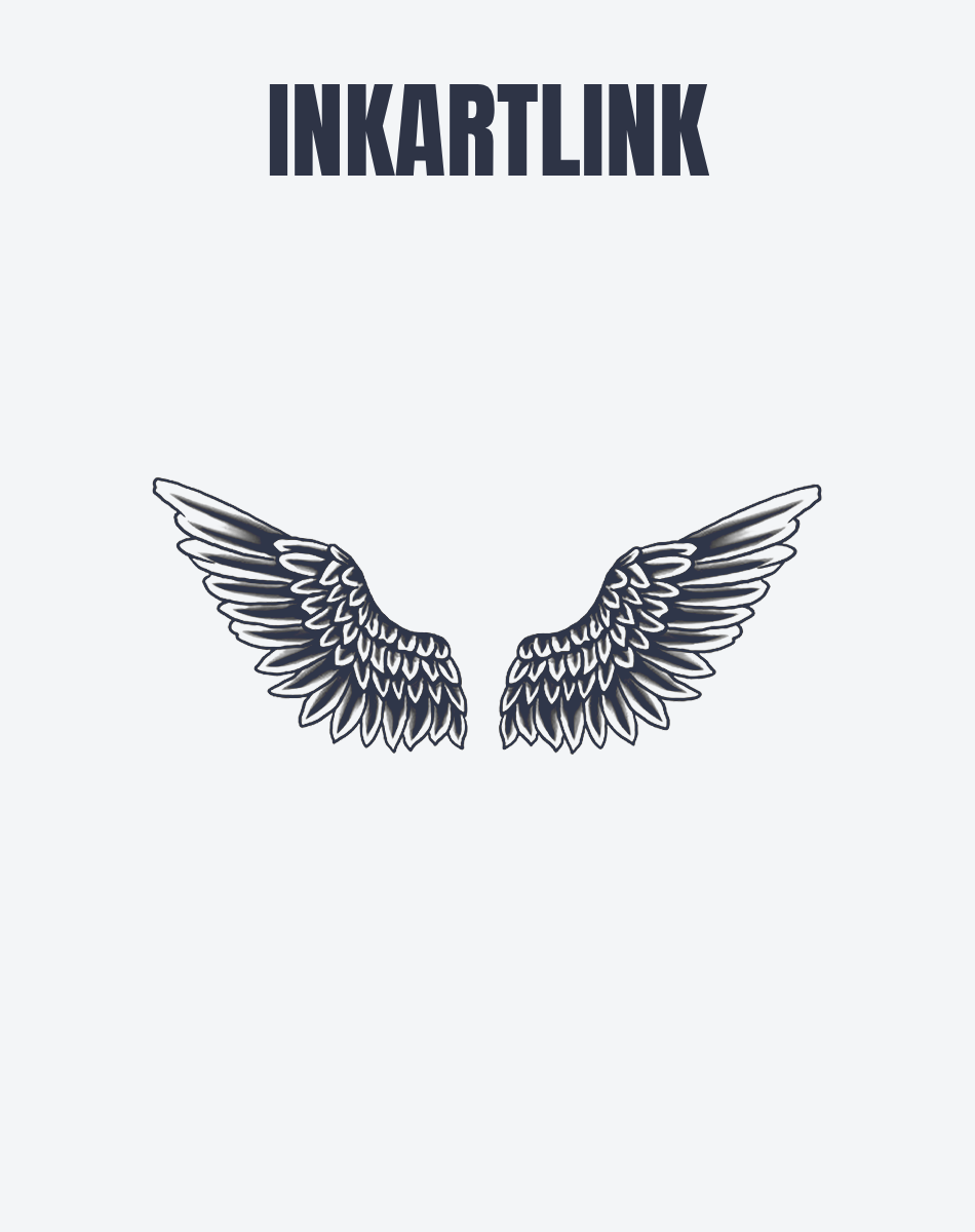 INKARTLINK Wings of Ascent Body Art Stickers Temporary Tattoo