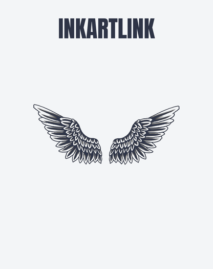 INKARTLINK Wings of Ascent Body Art Stickers Temporary Tattoo