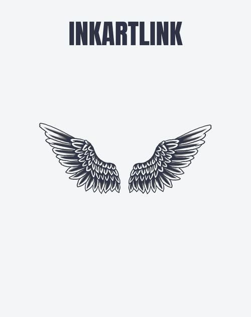 INKARTLINK Wings of Ascent Body Art Stickers Temporary Tattoo