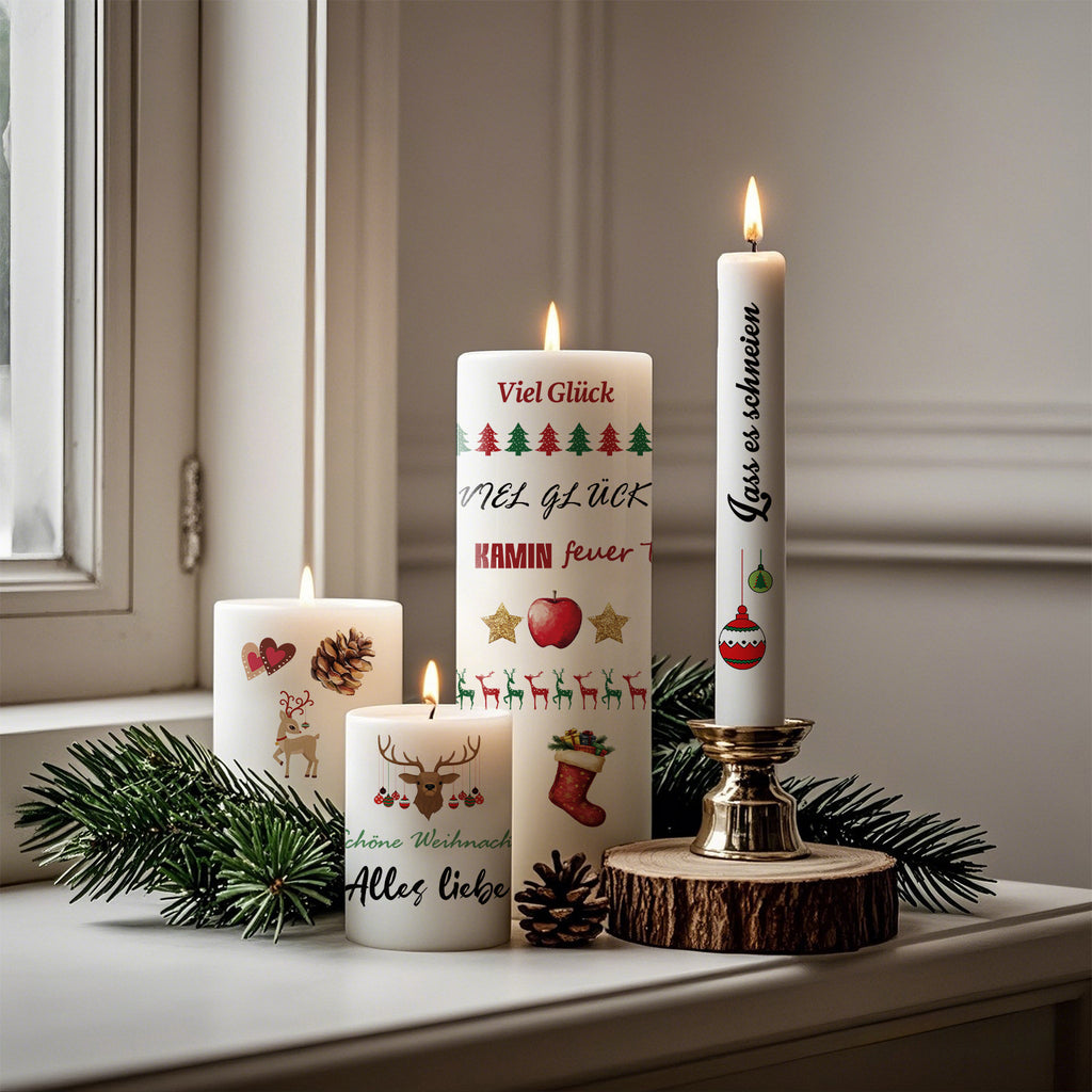 Christmas Candle Magic Decals