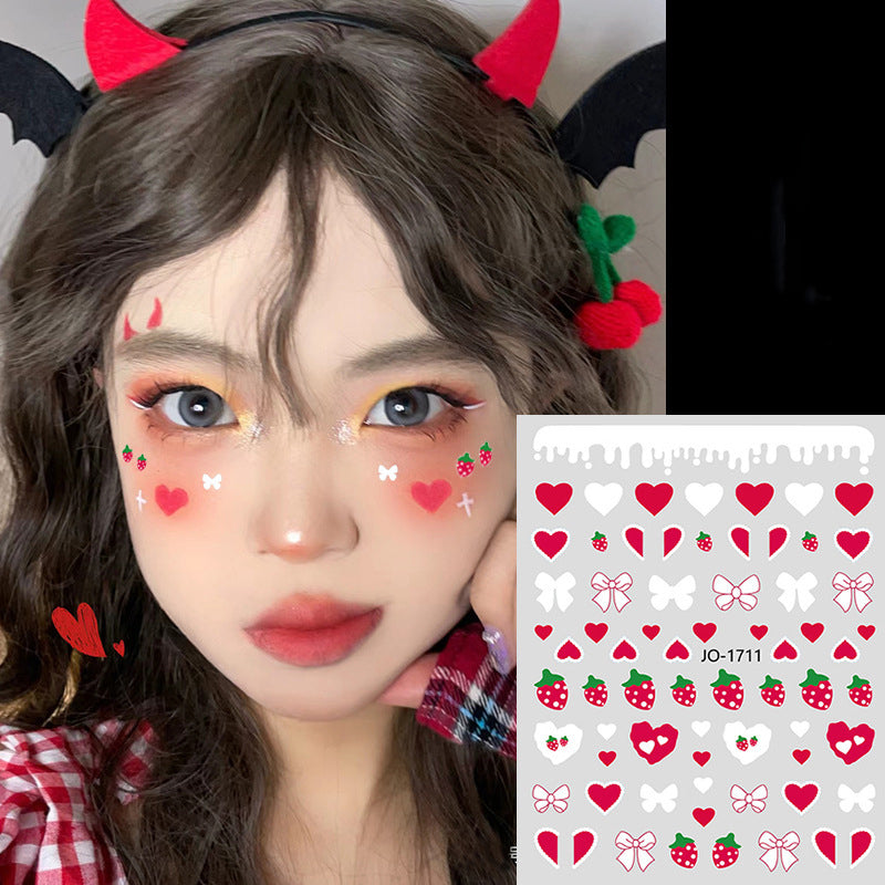 Star & Heart Face Gems