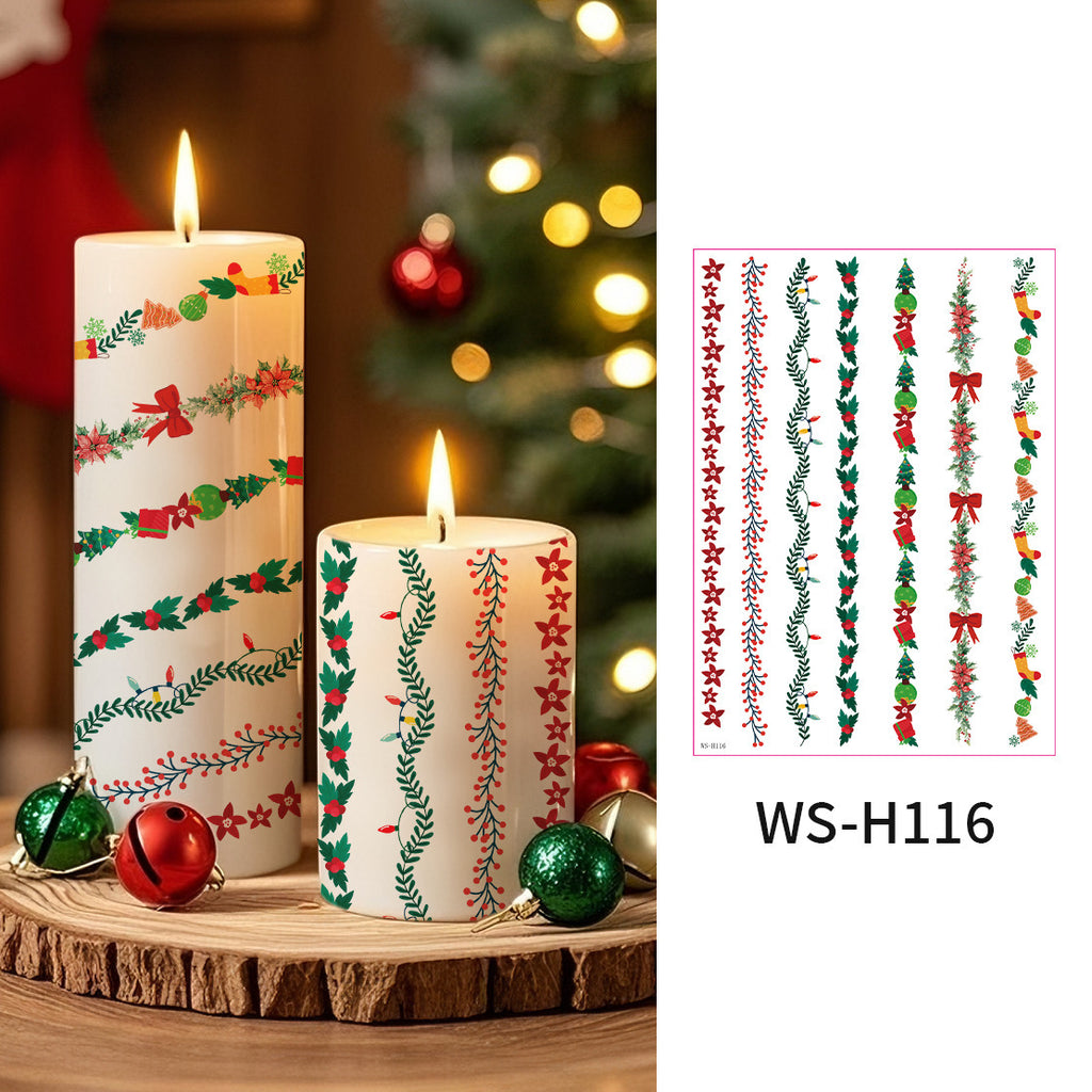 Christmas Candle Magic Decals