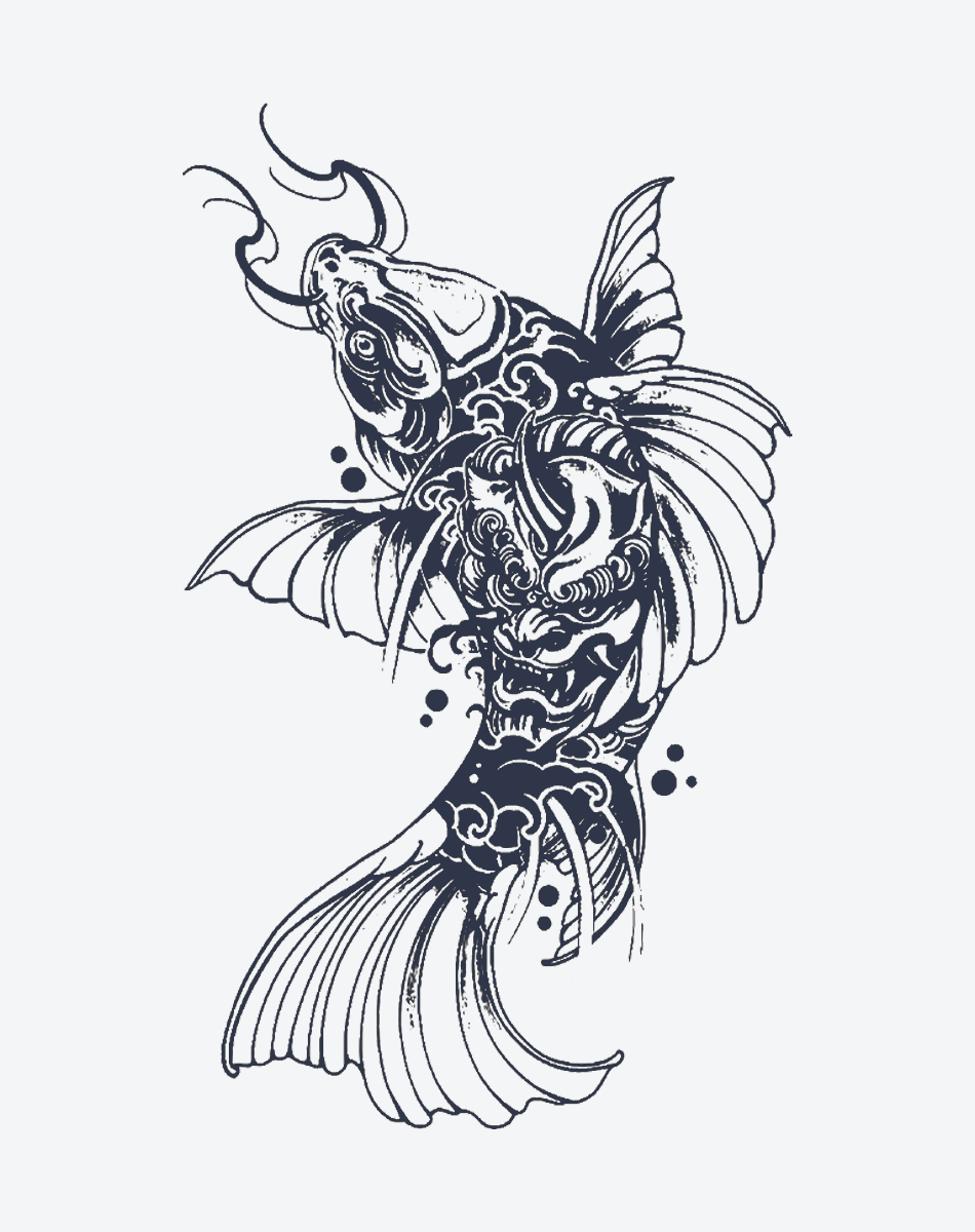 Samurai Koi Tattoo