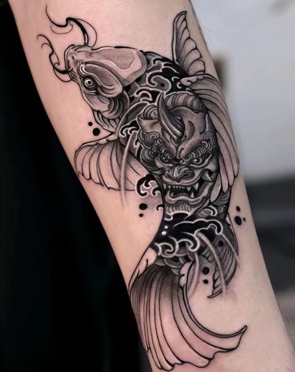 Samurai Koi Tattoo