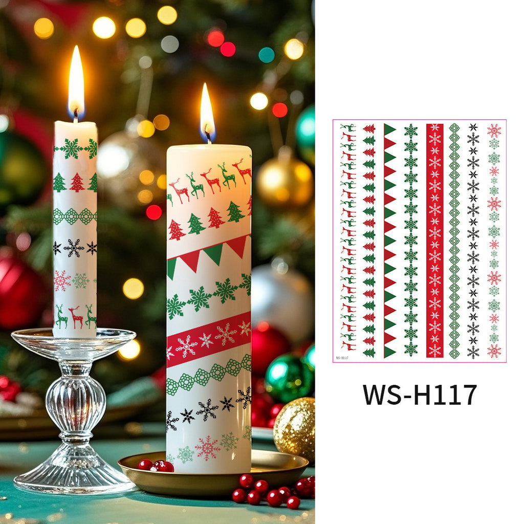Christmas Candle Magic Decals
