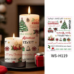 Christmas Candle Magic Decals