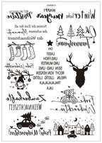 Minimalist Black & White Christmas Candle Decals