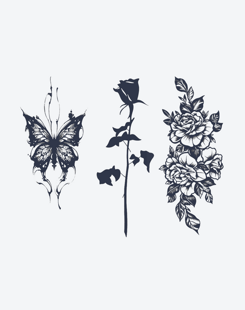 Dark Butterfly & Rose