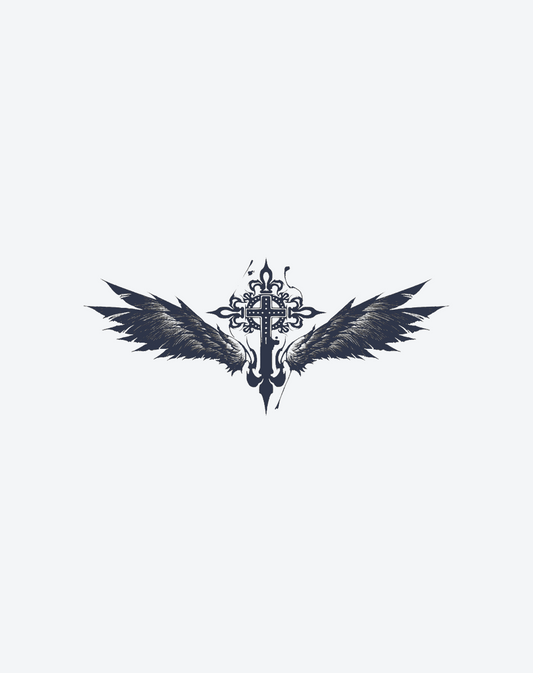 Cross with wings