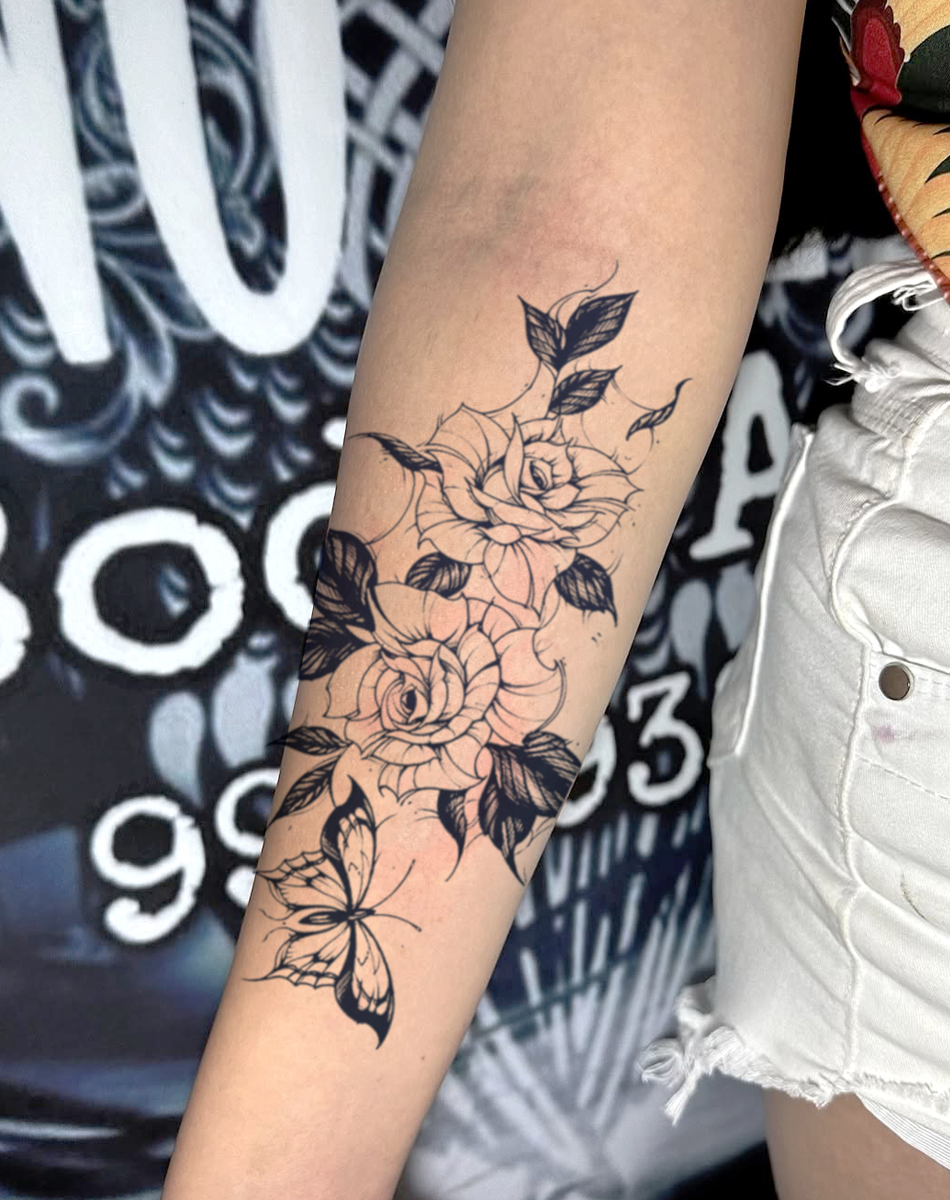 Blumen- und Schmetterlingsliebe