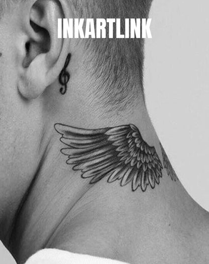 INKARTLINK Wings of Ascent Body Art Stickers Temporary Tattoo