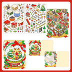 Whimsical Christmas Diorama Pop-Up Stickers