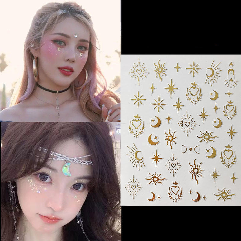 Star & Heart Face Gems