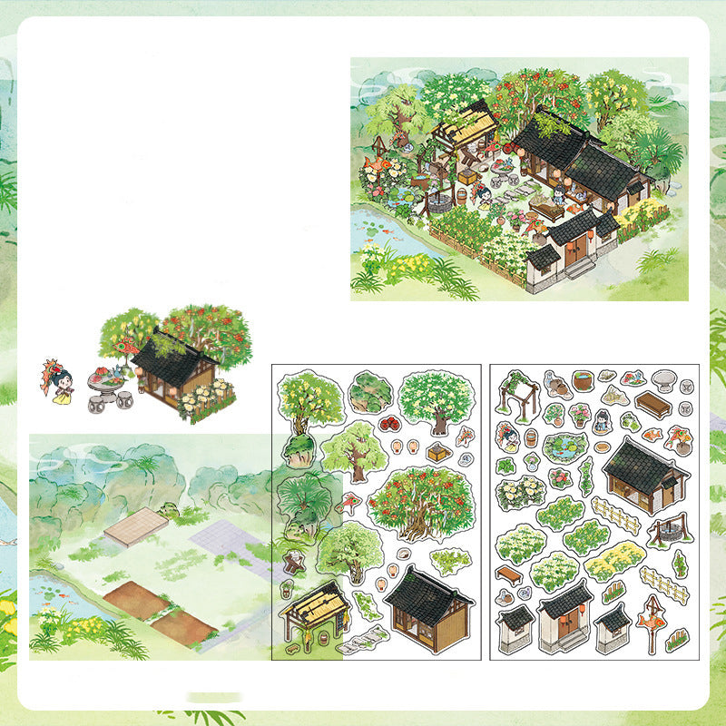 Oriental Vista Diorama Stickers
