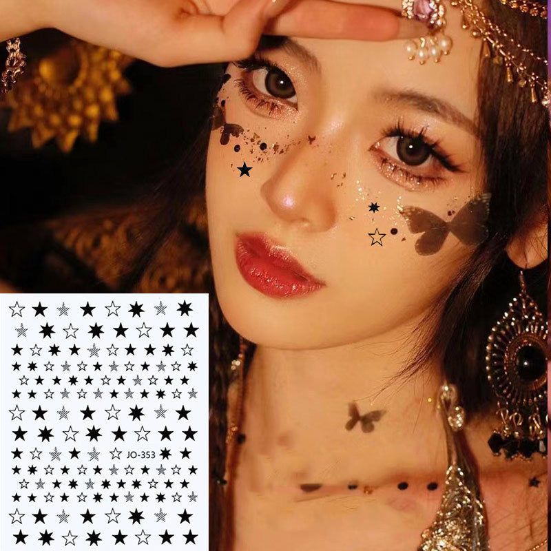 Star & Heart Face Gems