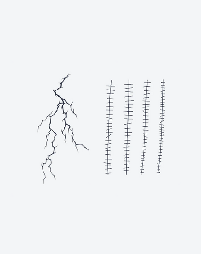 Dark Cracks & Stitches