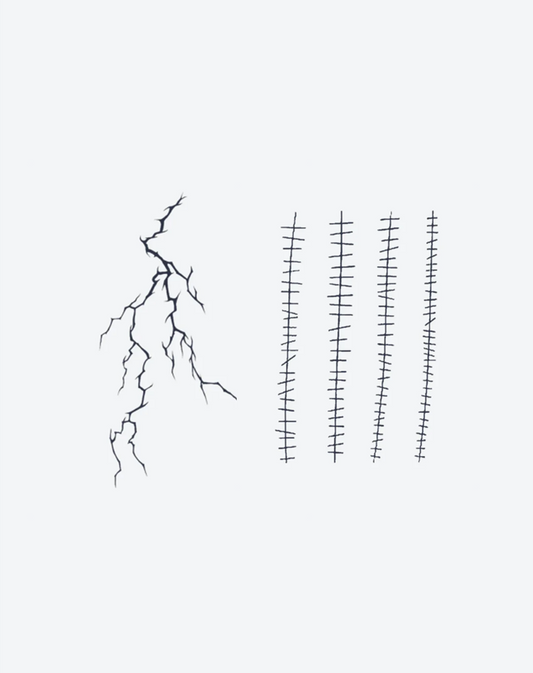 Dark Cracks & Stitches