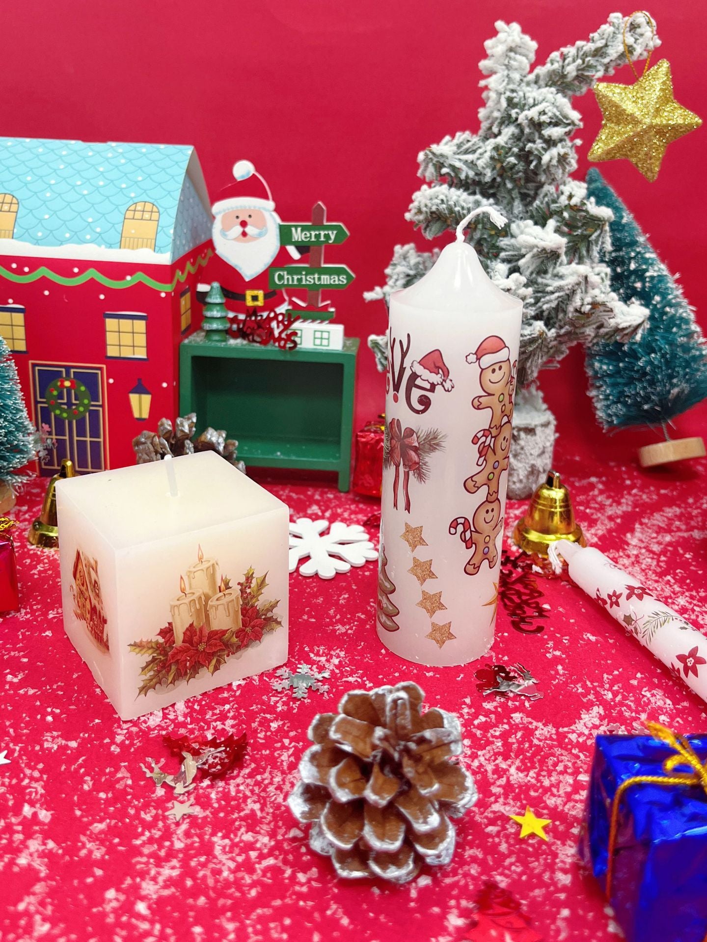 Christmas Candle Magic Decals