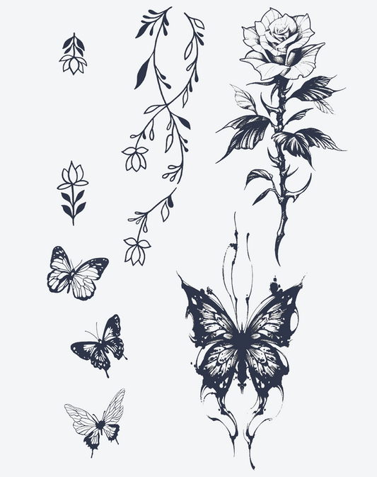 Butterfly Rose Reverie（4 pieces）