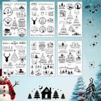 Minimalist Black & White Christmas Candle Decals