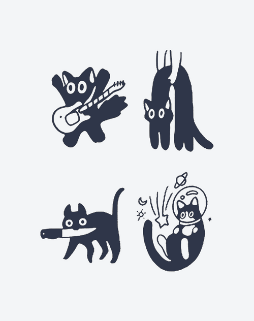 かわいい黒猫