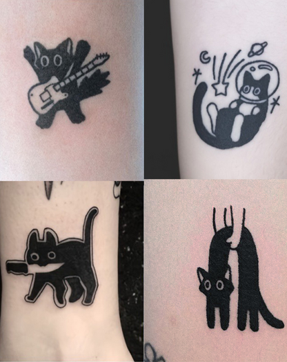 かわいい黒猫