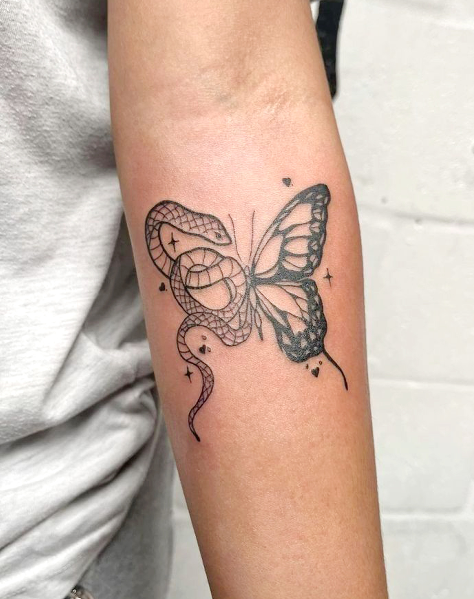 Serpentine butterfly