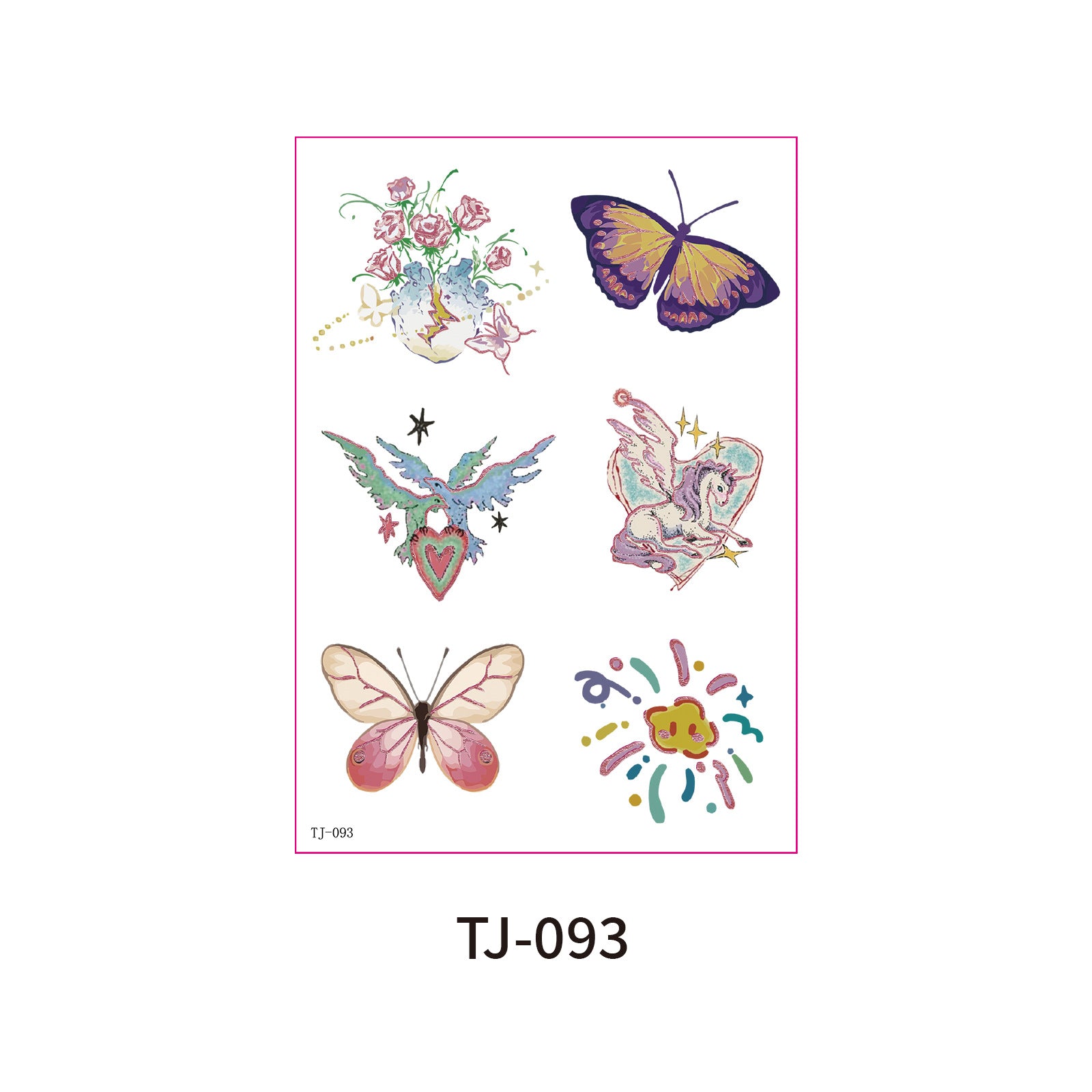 Fairy Butterfly Fantasy Candle Decals