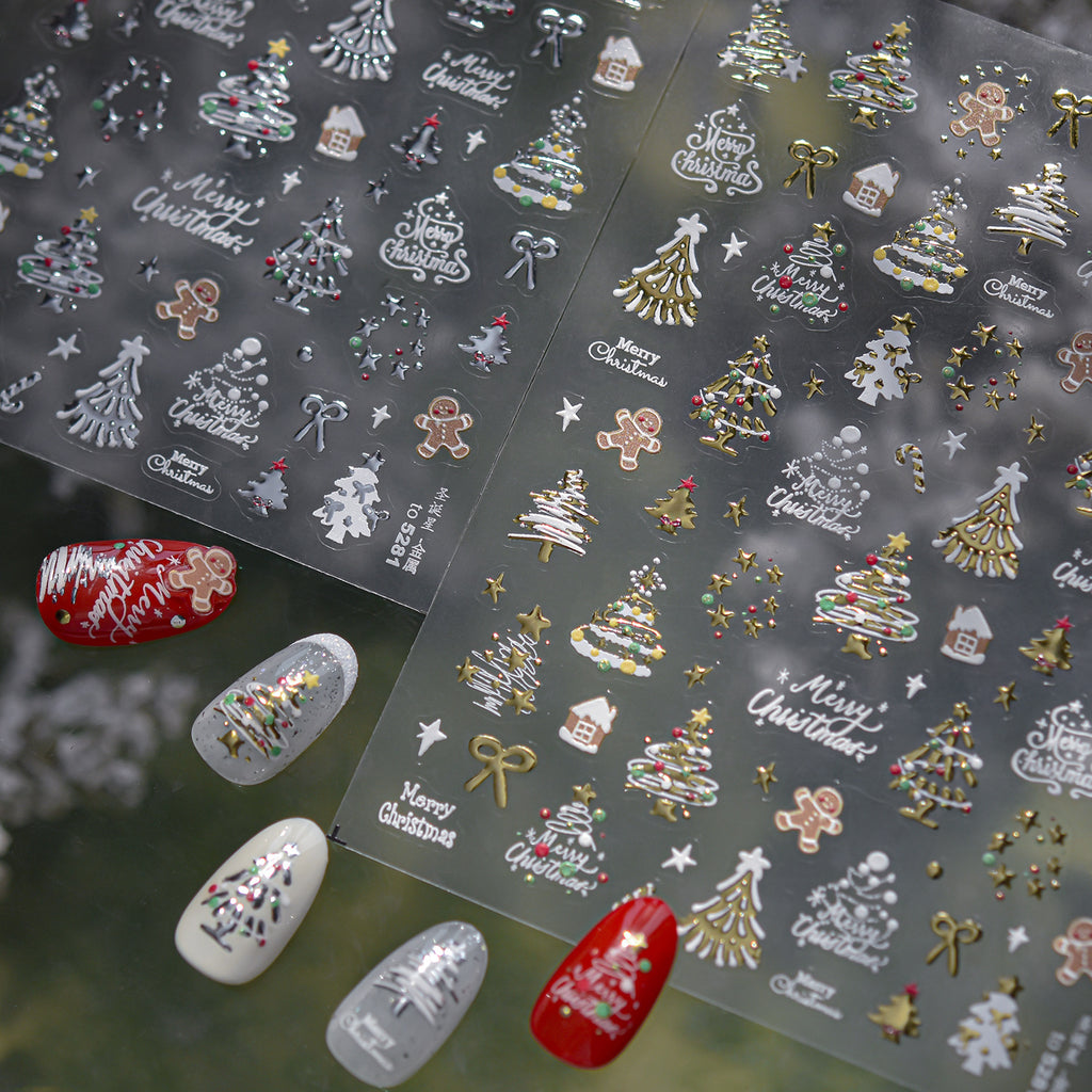 Christmas Dreamy Snow Globe Nail Decals