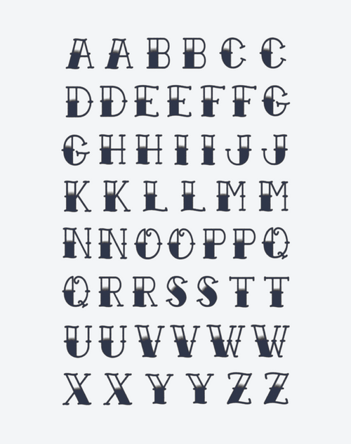 English alphabet