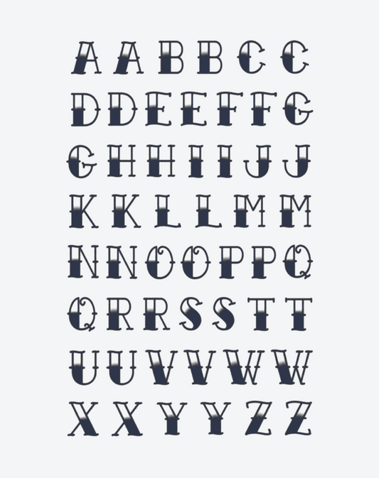 English alphabet